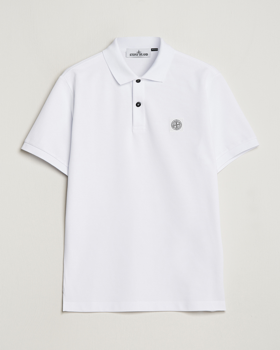 Herren | Poloshirts | Stone Island | Organic Cotton Polo White