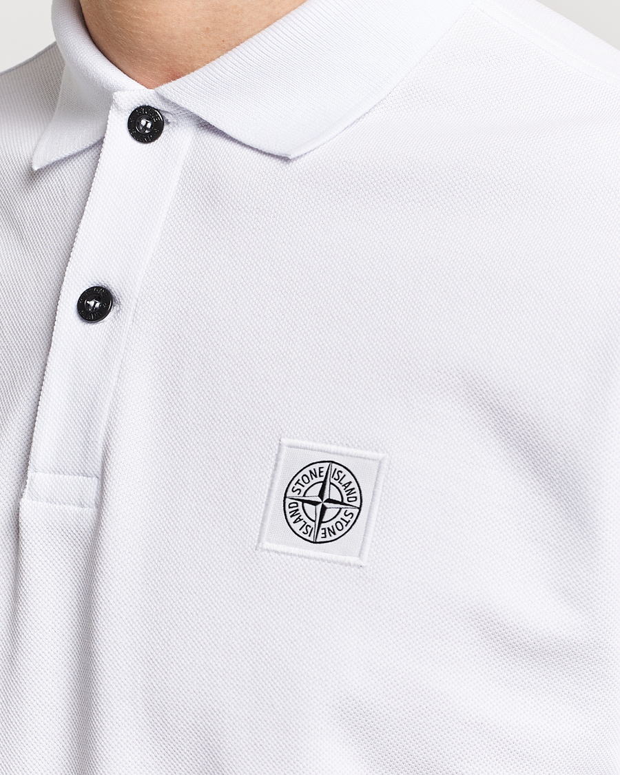 Herren | Poloshirts | Stone Island | Organic Cotton Polo White