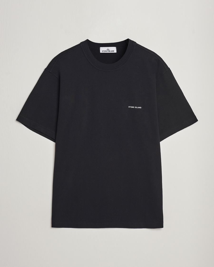 Herren | T-Shirts | Stone Island | Cotton Jersey Small Logo T-Shirt Black