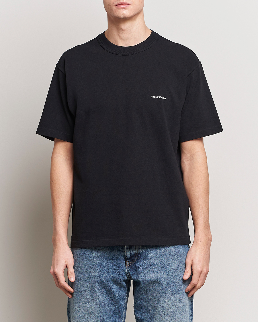 Herren | T-Shirts | Stone Island | Cotton Jersey Small Logo T-Shirt Black
