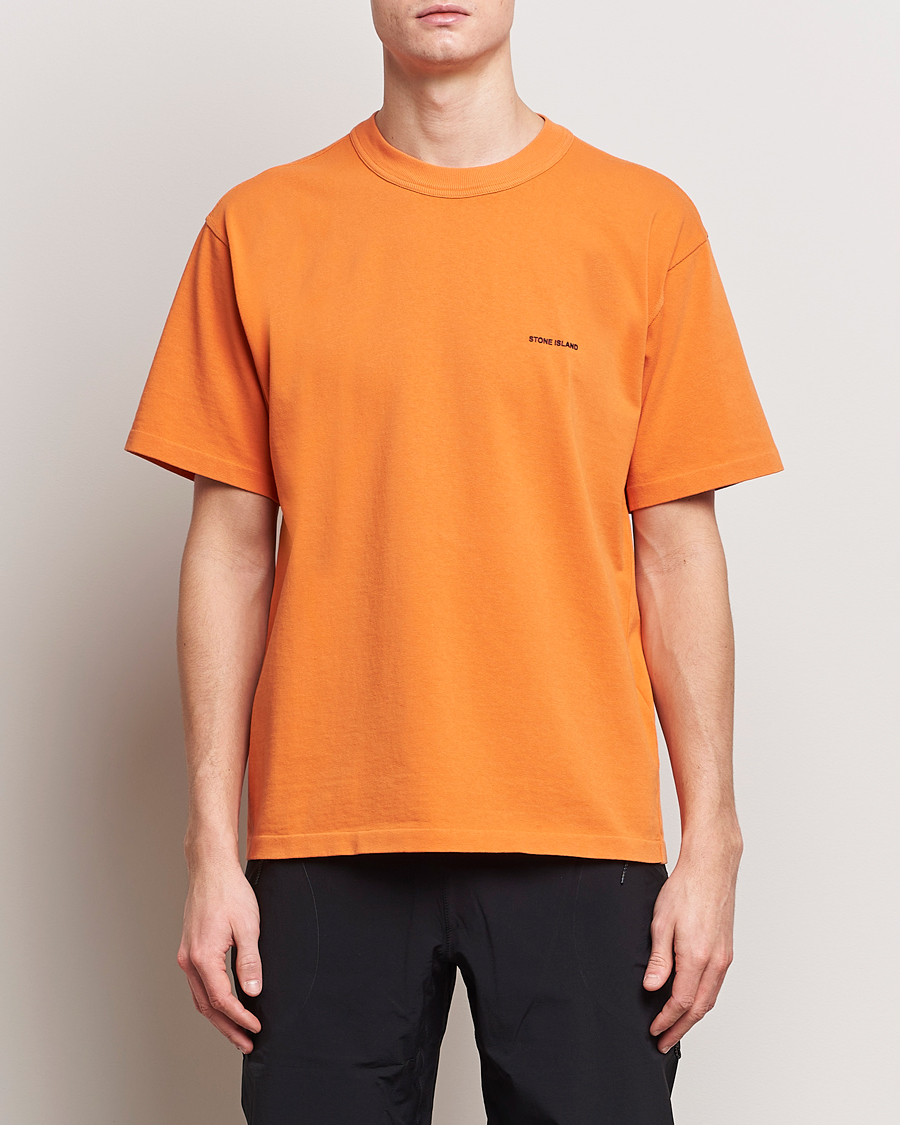 Herren | Stone Island | Stone Island | Cotton Jersey Small Logo T-Shirt Orange