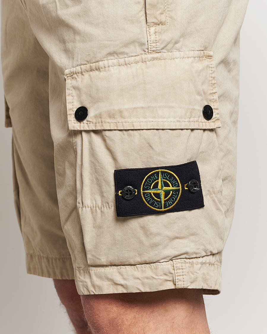 Herren | Shorts | Stone Island | Brushed Cotton Canvas Cargo Shorts Sand