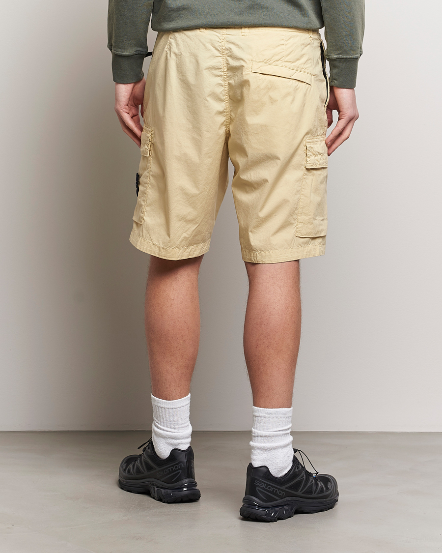 Herren | Shorts | Stone Island | Stretch Cotton Tela Regular Fit Cargo Shorts Beige