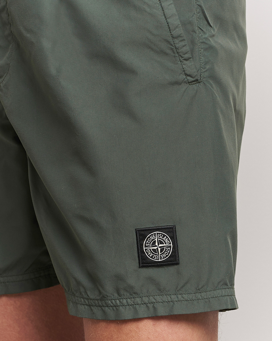 Herren | Badehosen | Stone Island | Brushed Nylon Swimshorts Musk