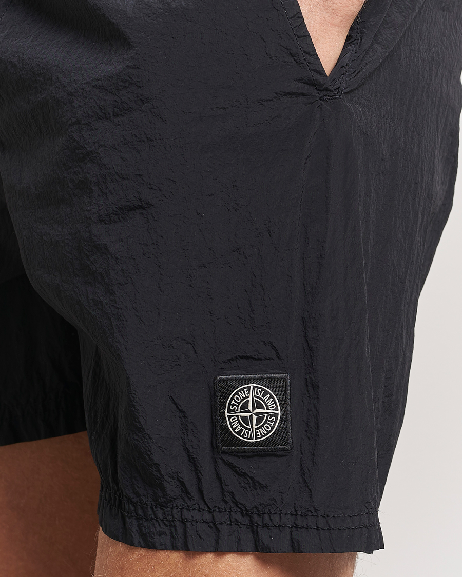 Herren | Badehosen | Stone Island | Nylon Metal Econyl Swimshorts Black