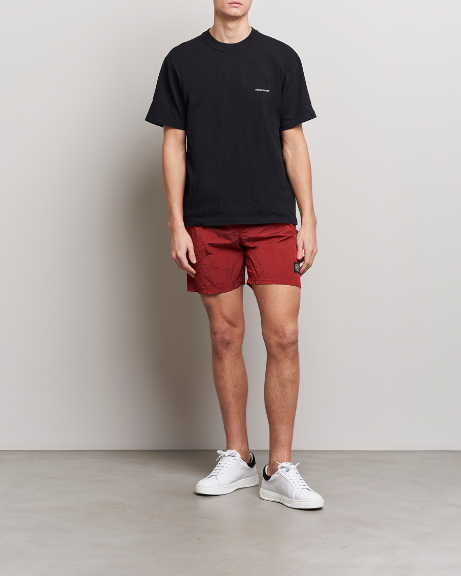 Herren | Badehosen | Stone Island | Nylon Metal Econyl Swimshorts Red