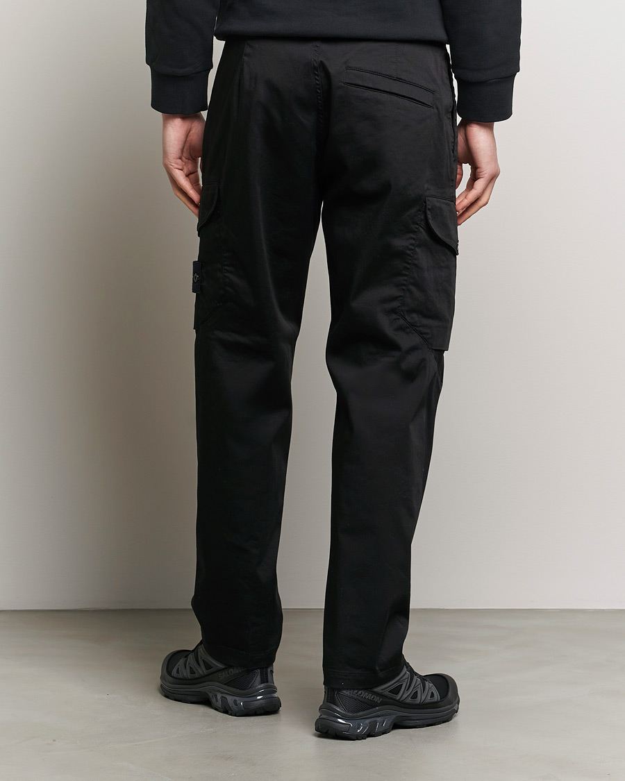 Herren | Hosen | Stone Island | Stretch Satin Cargo Pants Black
