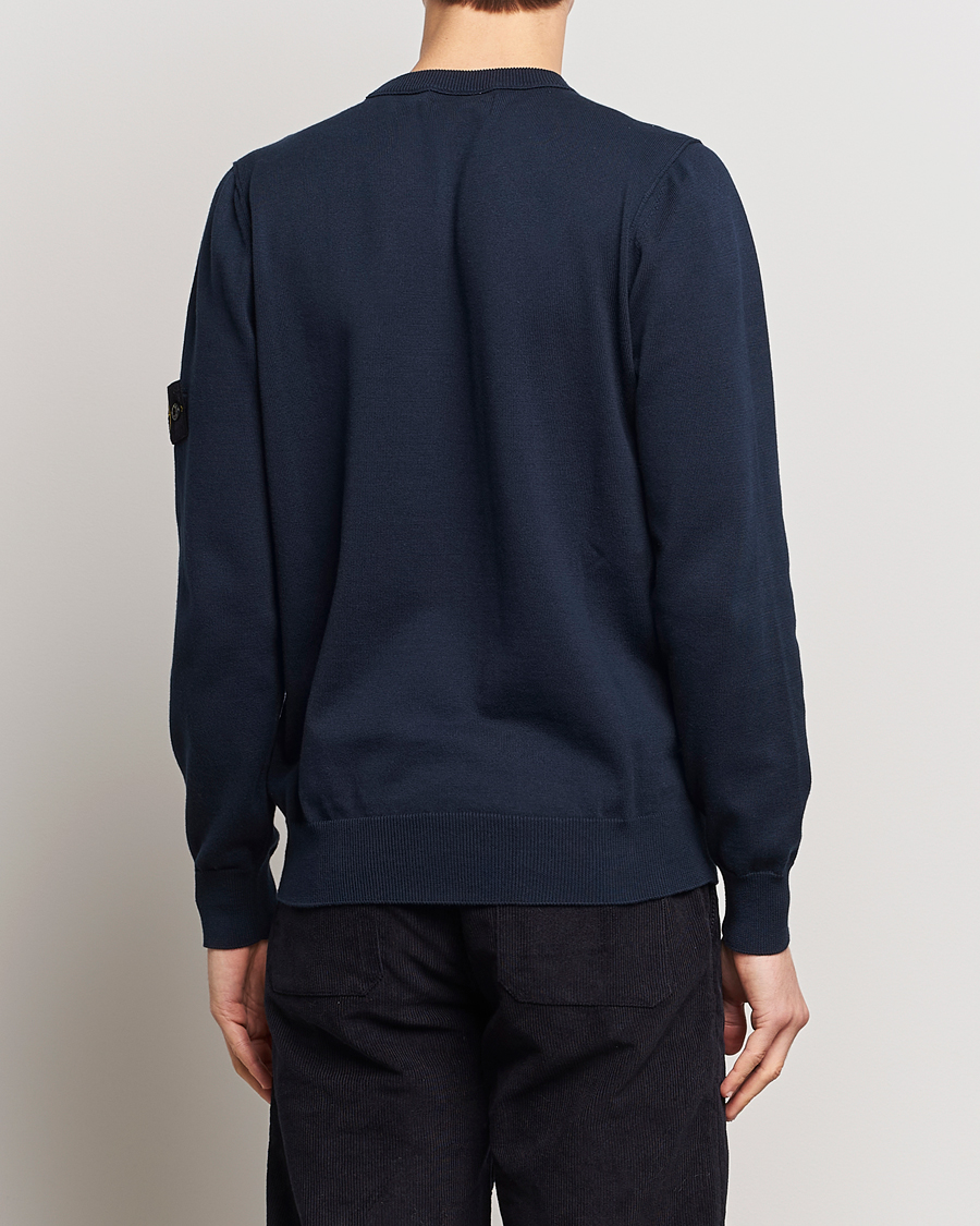 Herren | Pullover | Stone Island | Soft Organic Cotton Crew Neck Navy Blue