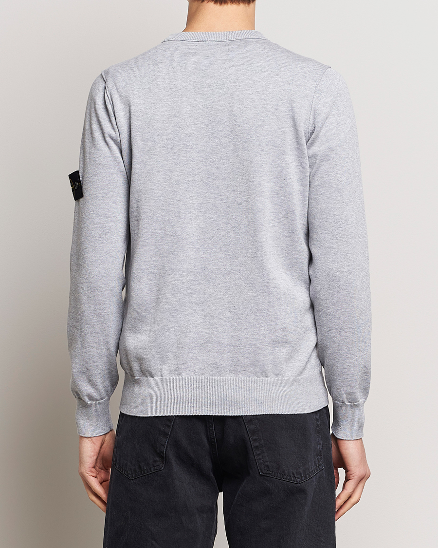 Herren | Pullover | Stone Island | Soft Organic Cotton Crew Neck Dark Grey Melange