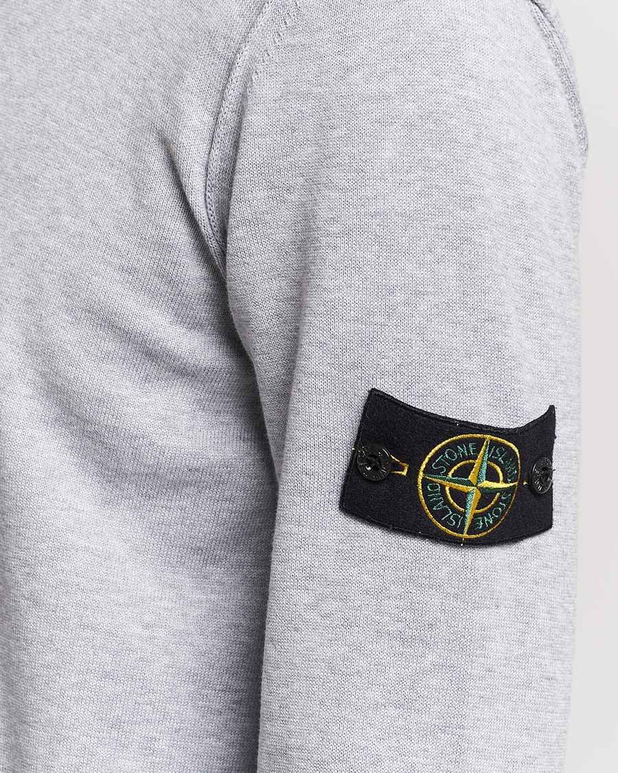 Herren | Pullover | Stone Island | Soft Organic Cotton Crew Neck Dark Grey Melange
