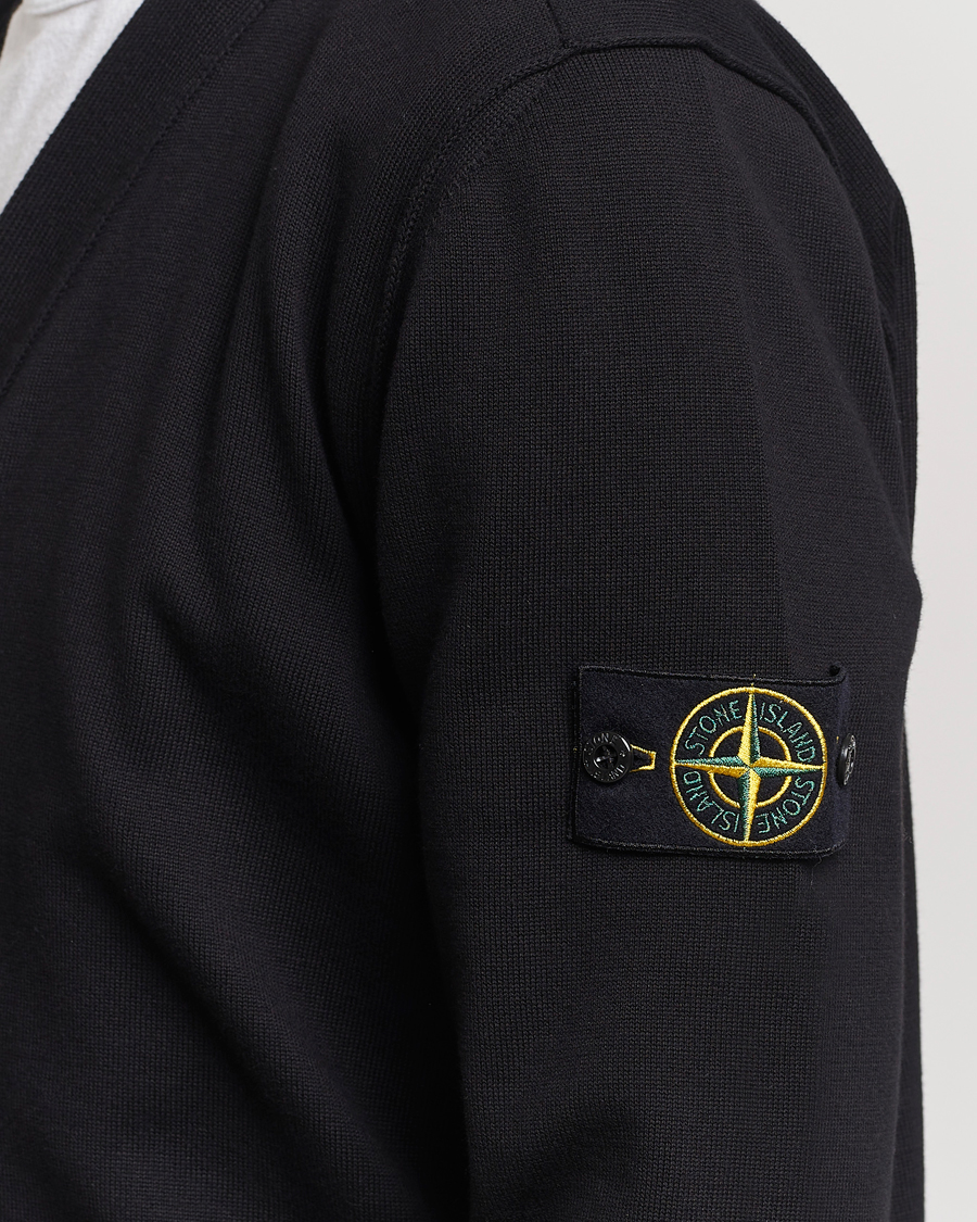 Herren | Pullover | Stone Island | Soft Organic Cotton Cardigan Black