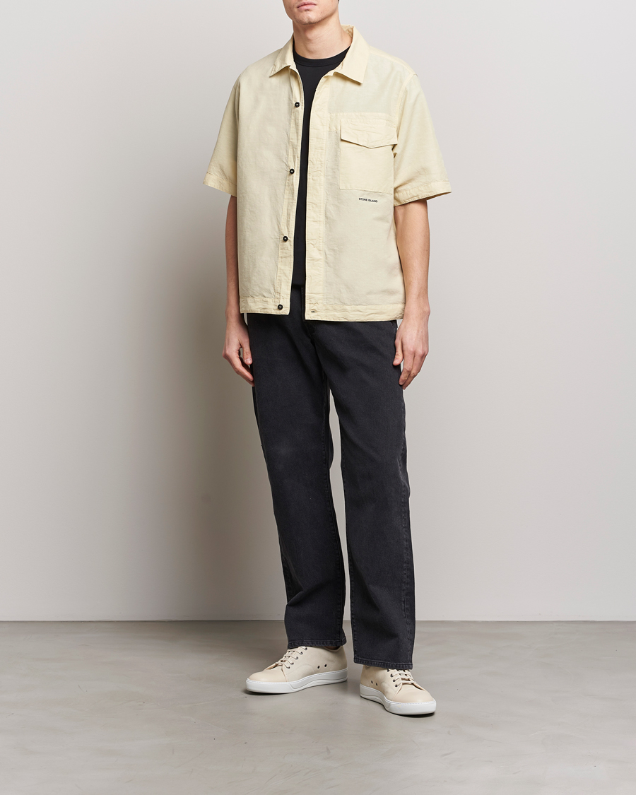 Herren | Hemden | Stone Island | Cotton/Hemp Short Sleeve Shirts Beige