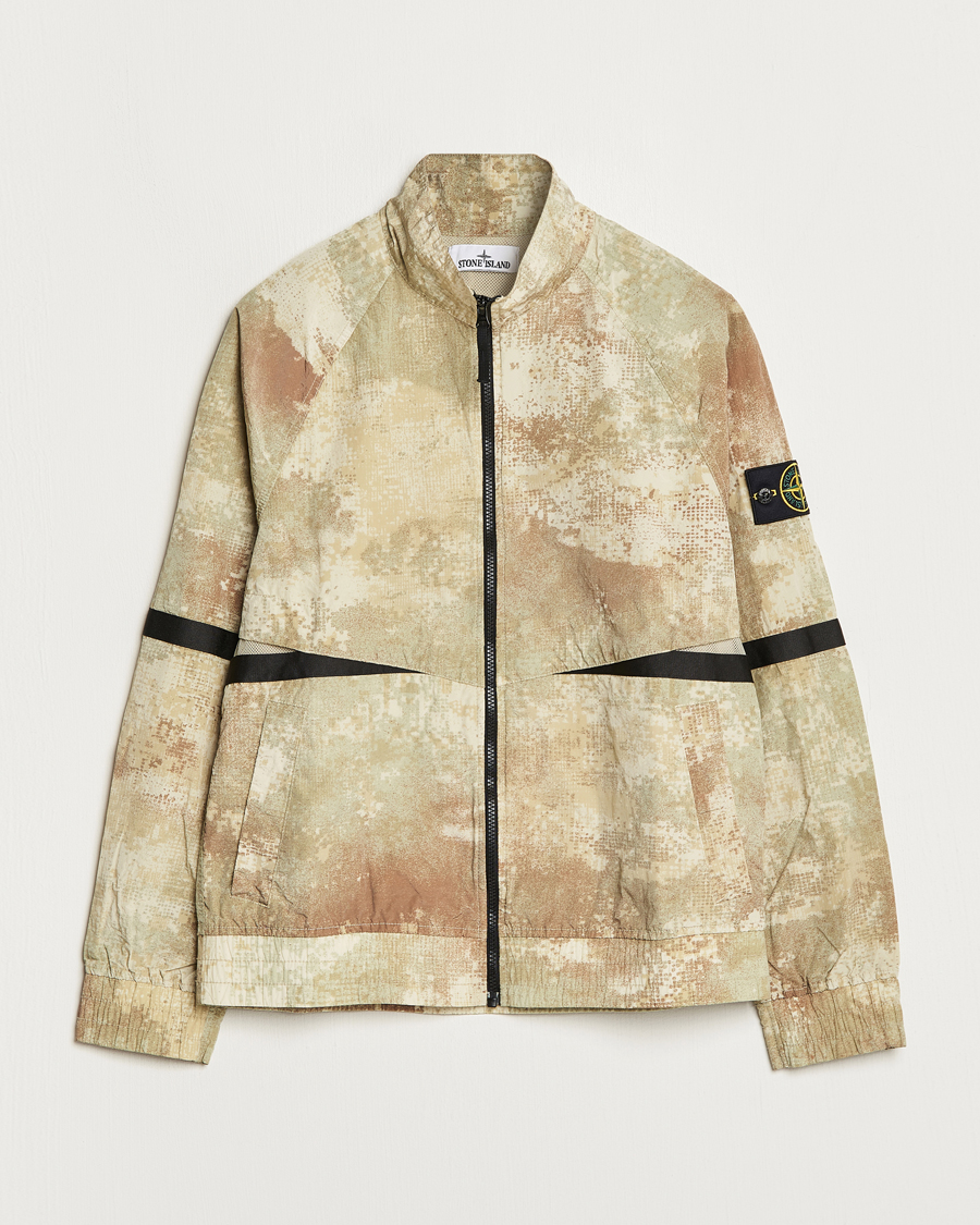 Herren | Jacken | Stone Island | Dissolving Grid Camo Short Jacket Natural Beige