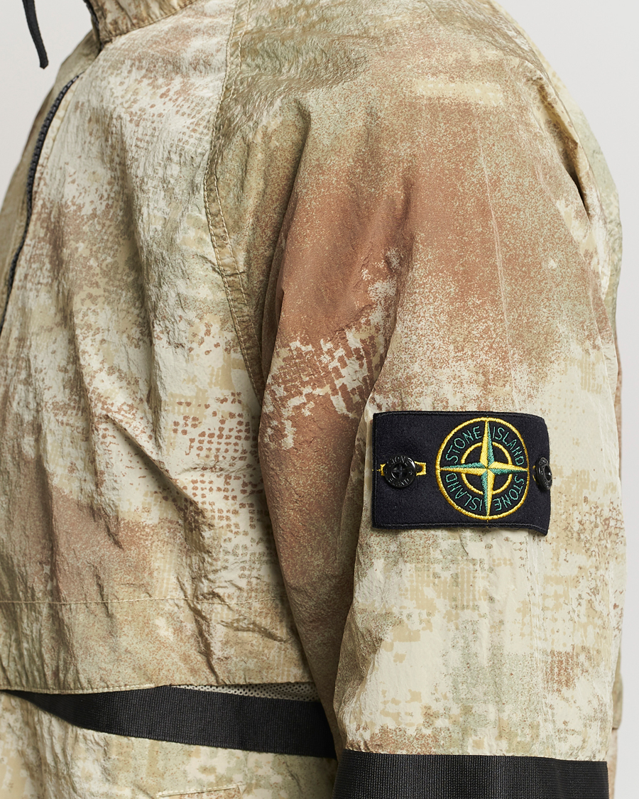Herren | Jacken | Stone Island | Dissolving Grid Camo Short Jacket Natural Beige