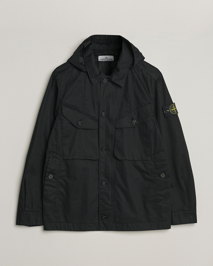 Herren | Jacken | Stone Island | Bio Rasso TC Cotton Hooded Jacket Black