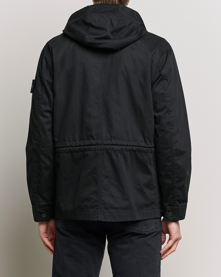 Herren | Jacken | Stone Island | Bio Rasso TC Cotton Hooded Jacket Black