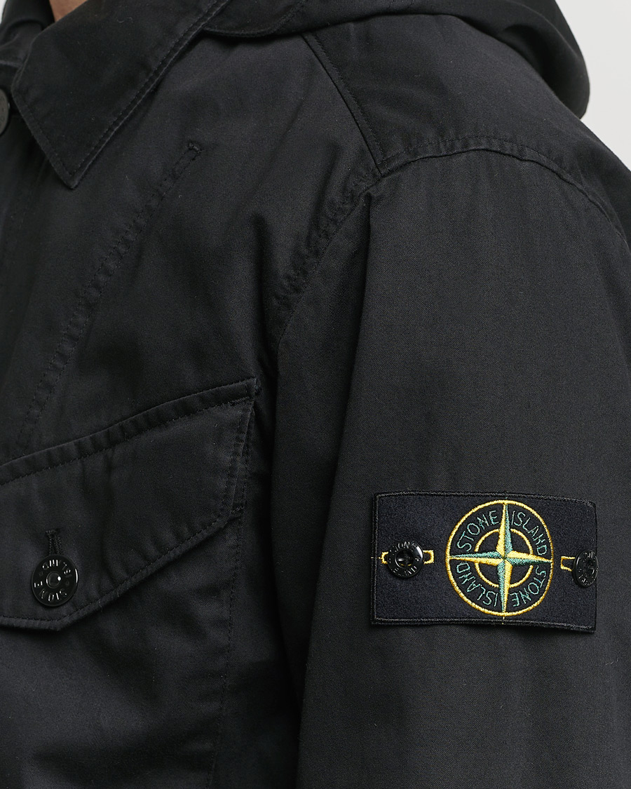 Herren | Jacken | Stone Island | Bio Rasso TC Cotton Hooded Jacket Black