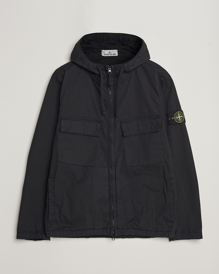 Herren | Jacken | Stone Island | Supima Cotton Hooded Jacket Black