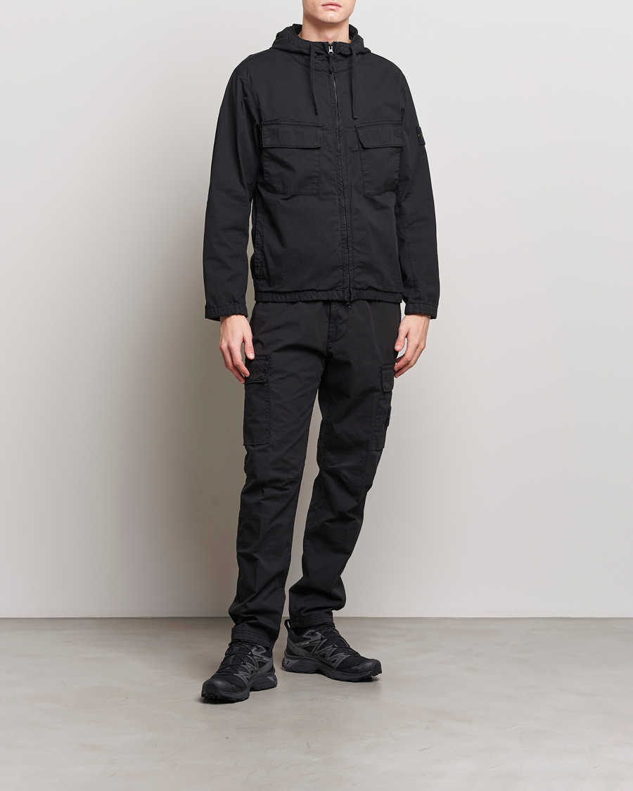 Herren | Jacken | Stone Island | Supima Cotton Hooded Jacket Black