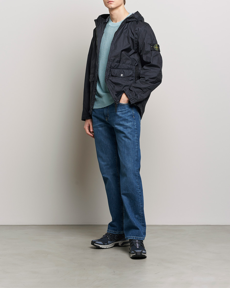 Herren | Jacken | Stone Island | Membrana Hooded Jacket Navy Blue