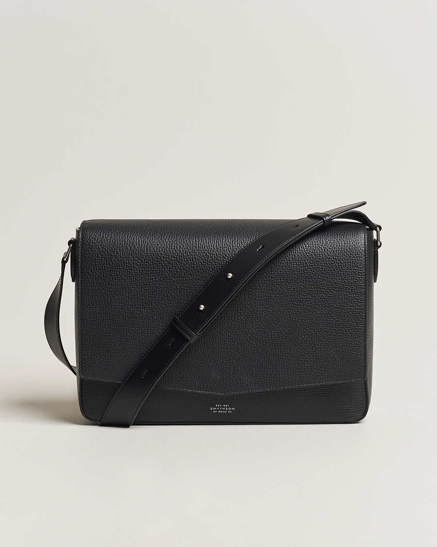 Herren | Smythson Ludlow Messenger Bag Black | Smythson | Ludlow Messenger Bag Black