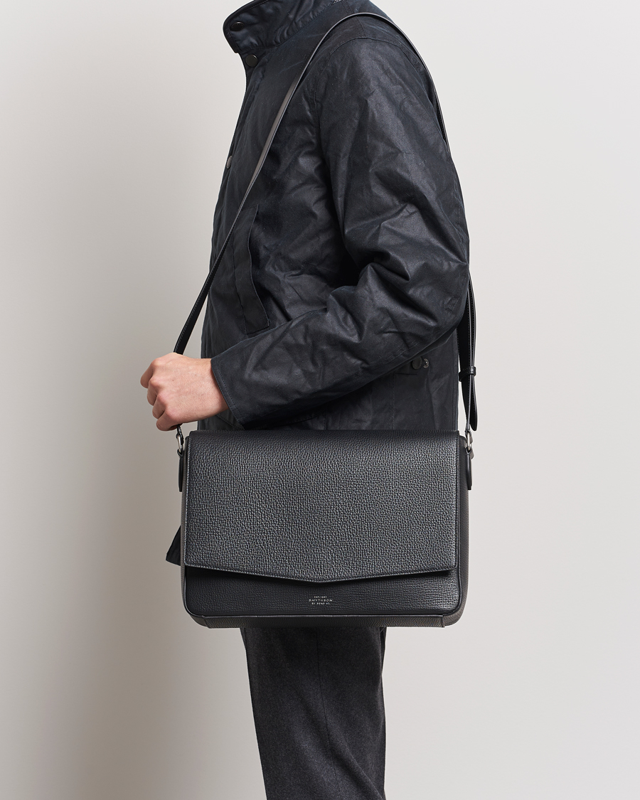 Herren | Taschen | Smythson | Ludlow Messenger Bag Black