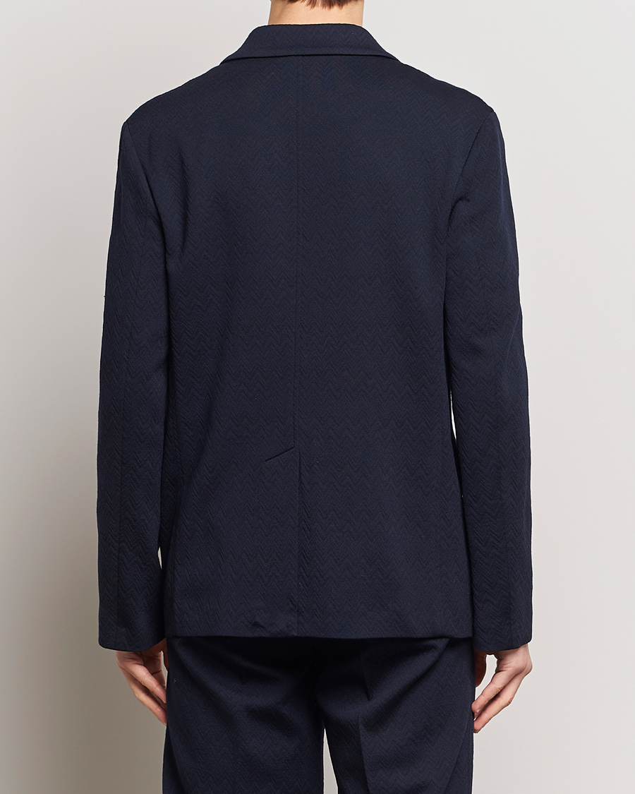 Herren | Sakkos | Missoni | Chevron Wool Blazer Navy