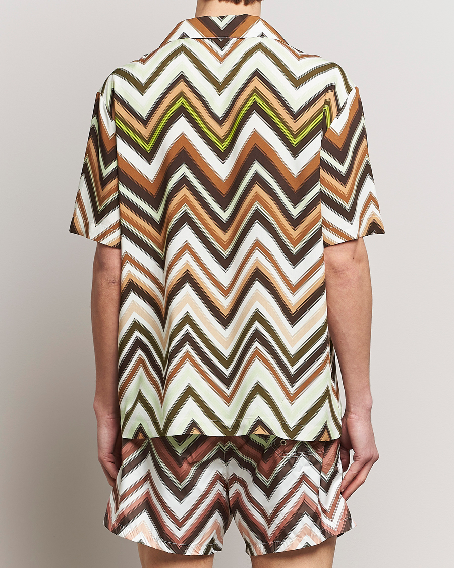 Herren | Hemden | Missoni | Zig Zag Printed Camp Shirt Brown/Green