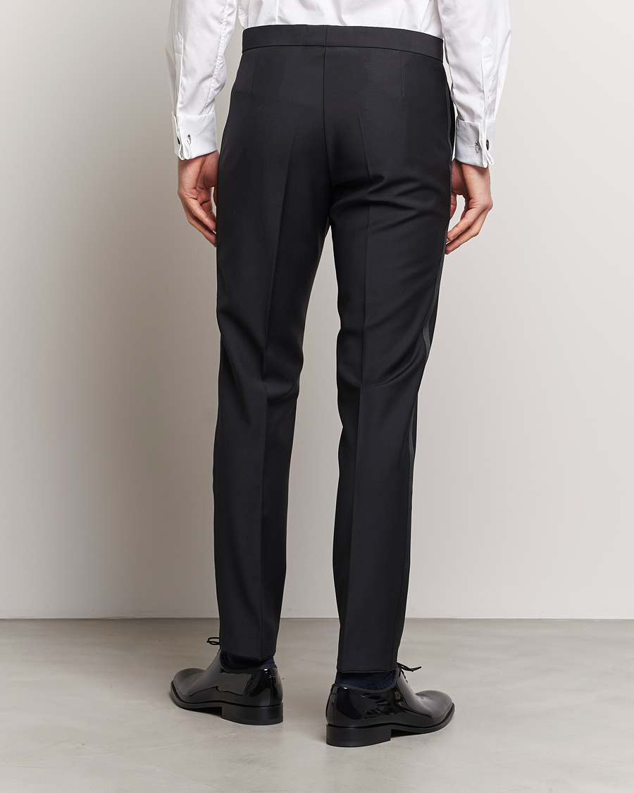 Herren | Hosen | Oscar Jacobson | Denz Wool Tuxedo Trousers Black