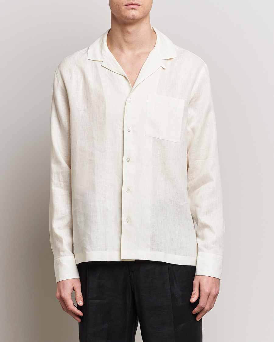 Herren | Leinenhemden | Lardini | Klop Linen Shirt Off White