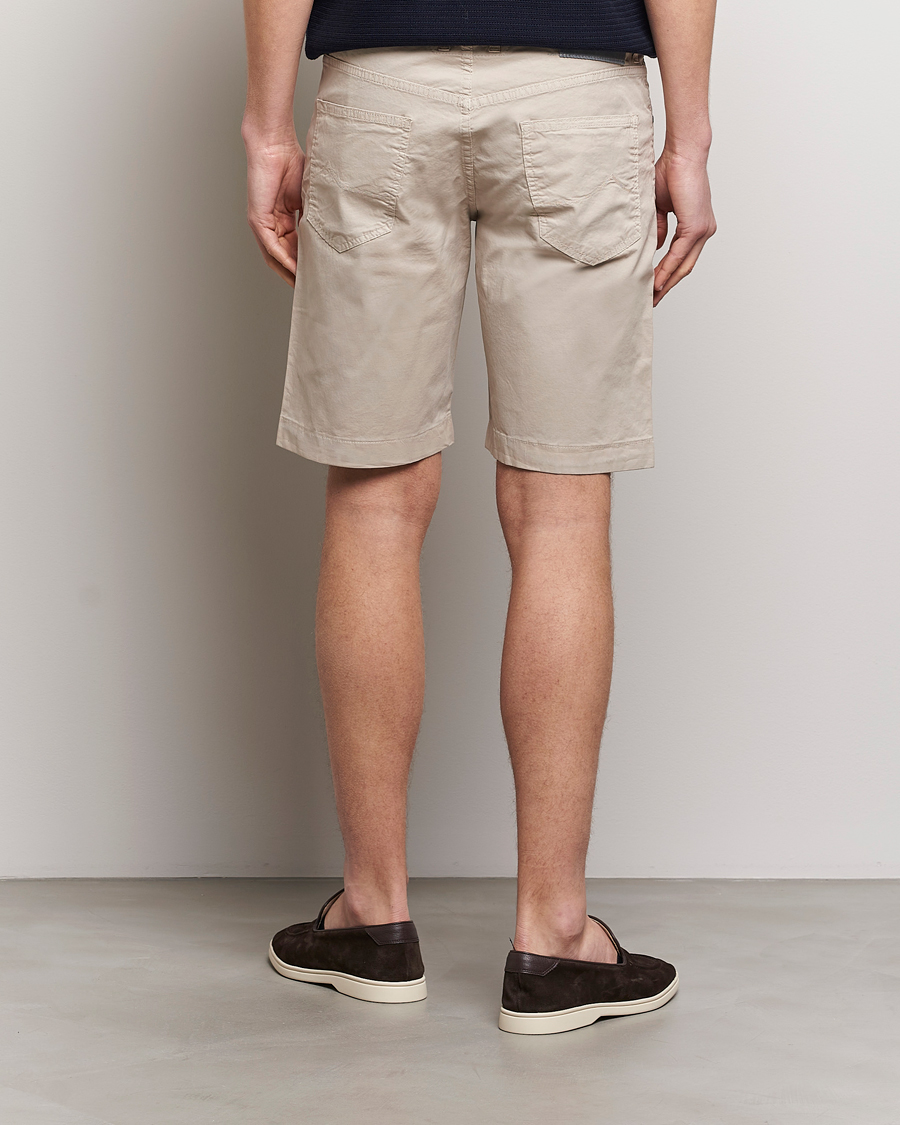 Herren | Shorts | Jacob Cohën | Nicolas Cotton Gabardine Shorts Beige
