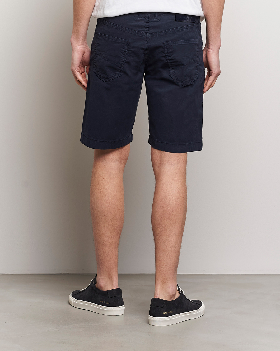 Herren | Shorts | Jacob Cohën | Nicolas Cotton Gabardine Shorts Navy