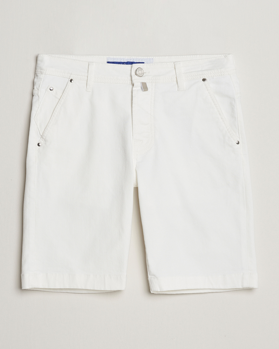 Herren | Shorts | Jacob Cohën | Lou Stretch Denim Shorts White