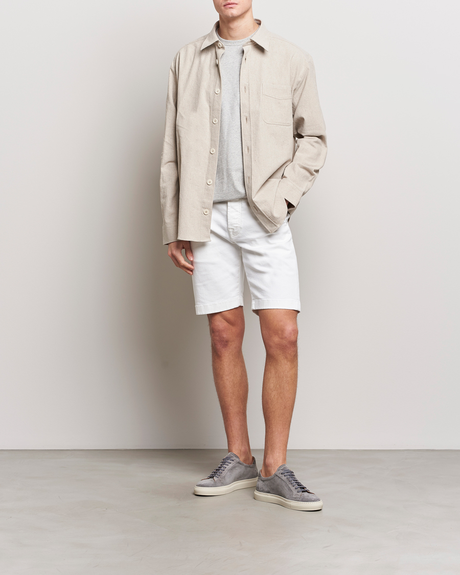 Herren | Shorts | Jacob Cohën | Lou Stretch Denim Shorts White