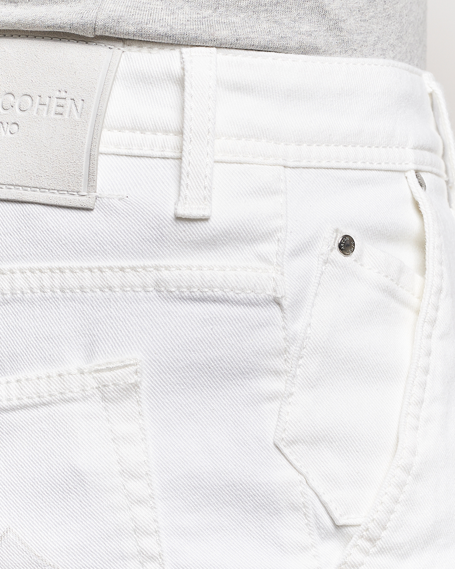 Herren | Shorts | Jacob Cohën | Lou Stretch Denim Shorts White