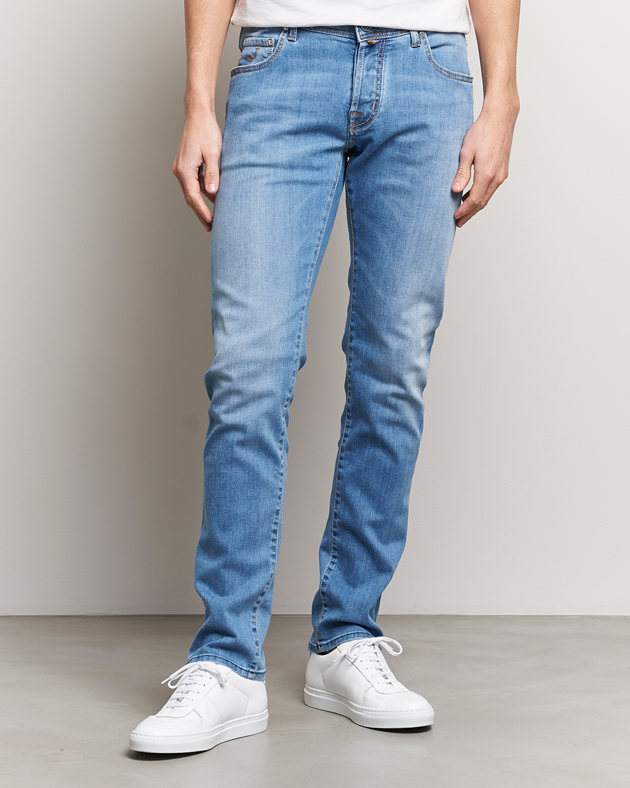 Herren | Slim fit | Jacob Cohën | Nick Slim Fit Stretch Jeans Light Blue
