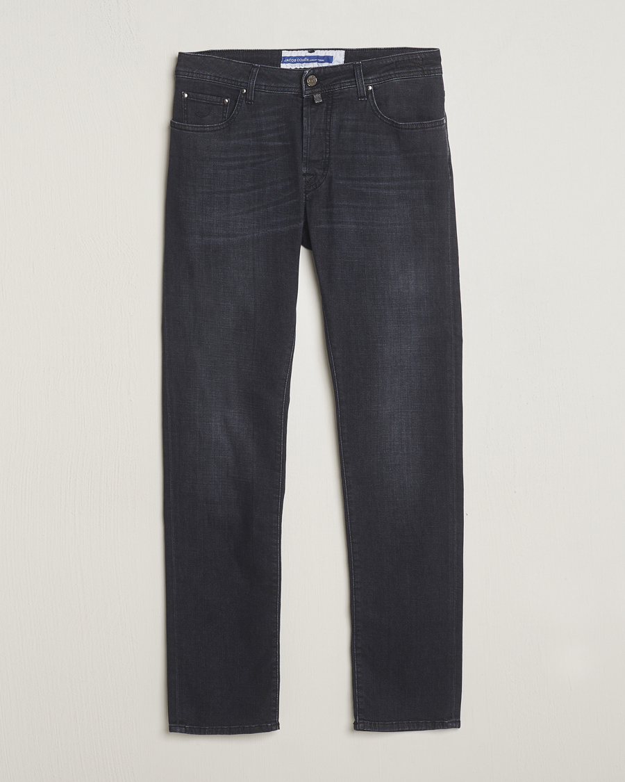 Herren | Jeans | Jacob Cohën | Bard Slim Fit Stretch Jeans Grey Black