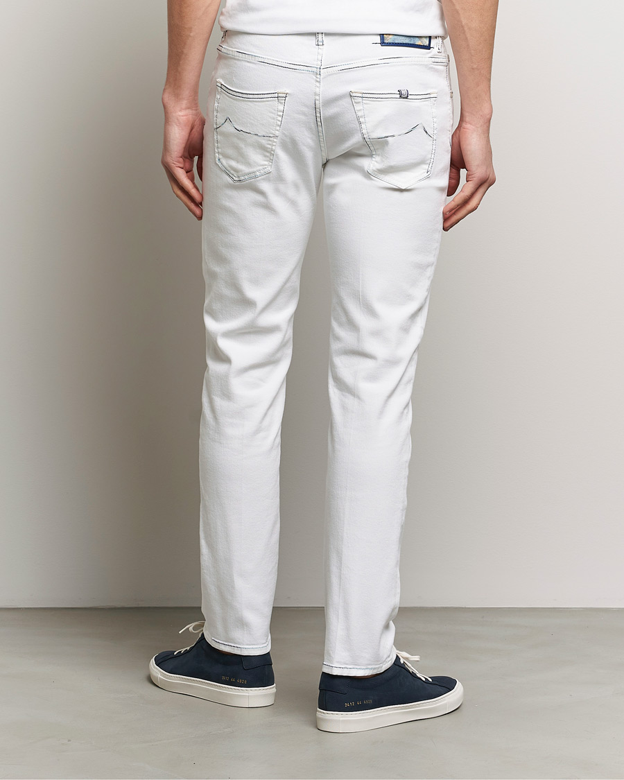 Herren | Jeans | Jacob Cohën | Scott Portofino Slim Fit Stretch Jeans White