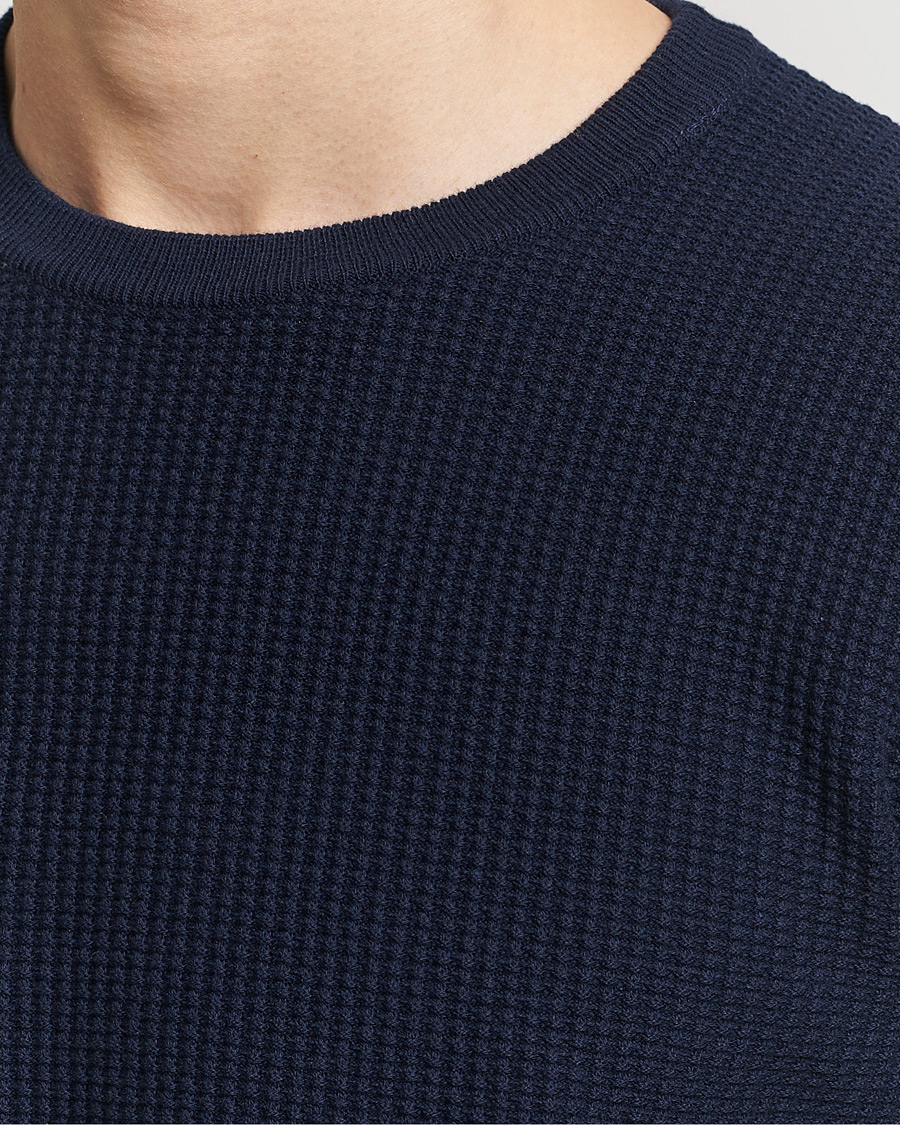 Herren | Pullover | Stenströms | Organic Cotton Crew Neck Navy