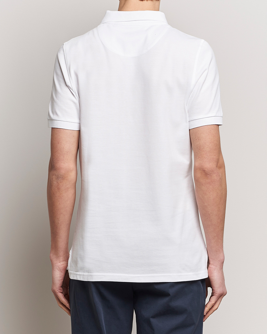 Herren | Poloshirts | Stenströms | Organic Cotton Piquet Polo Shirt White