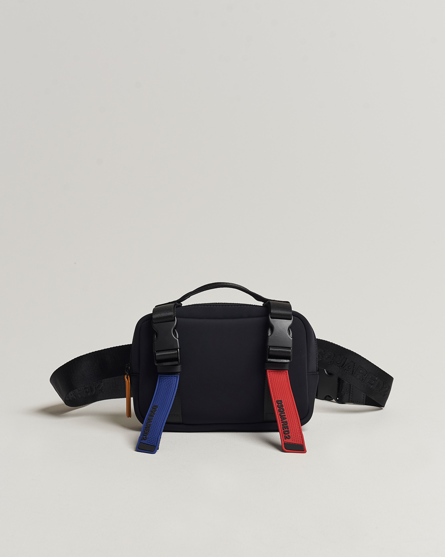 Herren | Dsquared2 Sport Tape Belt Bag Black | Dsquared2 | Sport Tape Belt Bag Black