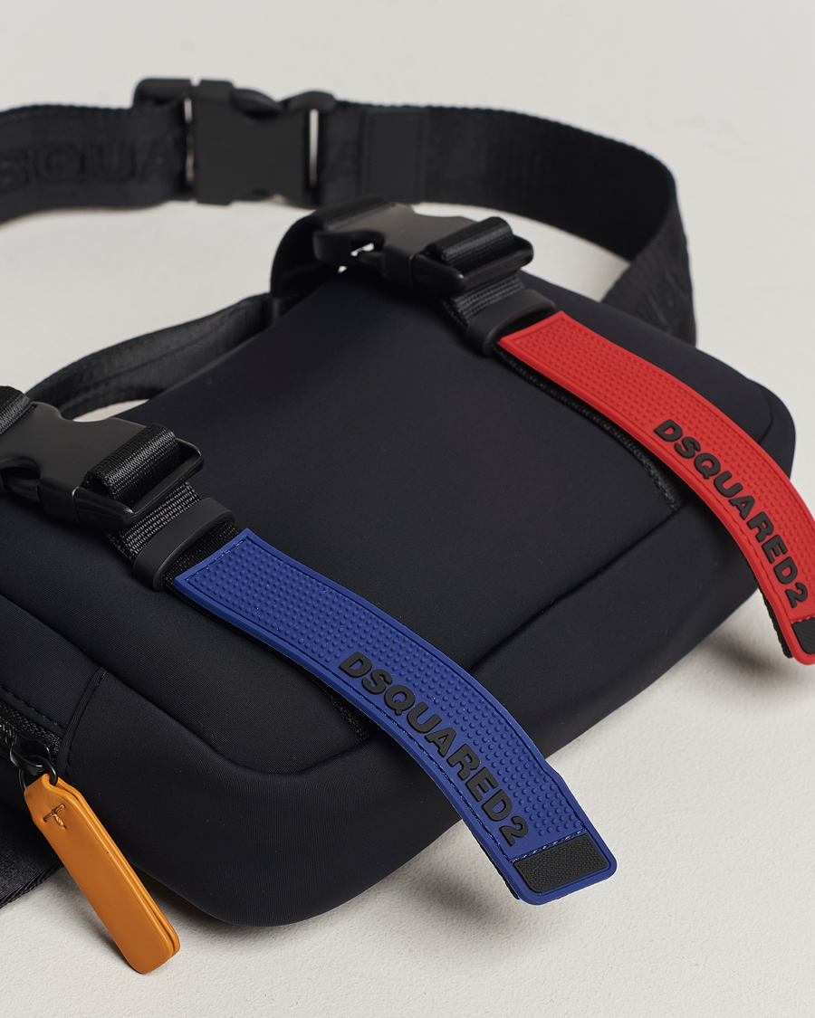 Herren | Dsquared2 Sport Tape Belt Bag Black | Dsquared2 | Sport Tape Belt Bag Black