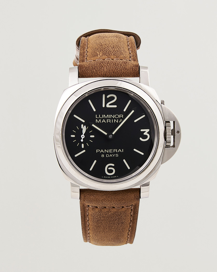 Herren | Panerai Pre-Owned Luminor Marina 8 Days 00510 Silver | Panerai Pre-Owned | Luminor Marina 8 Days 00510 Silver