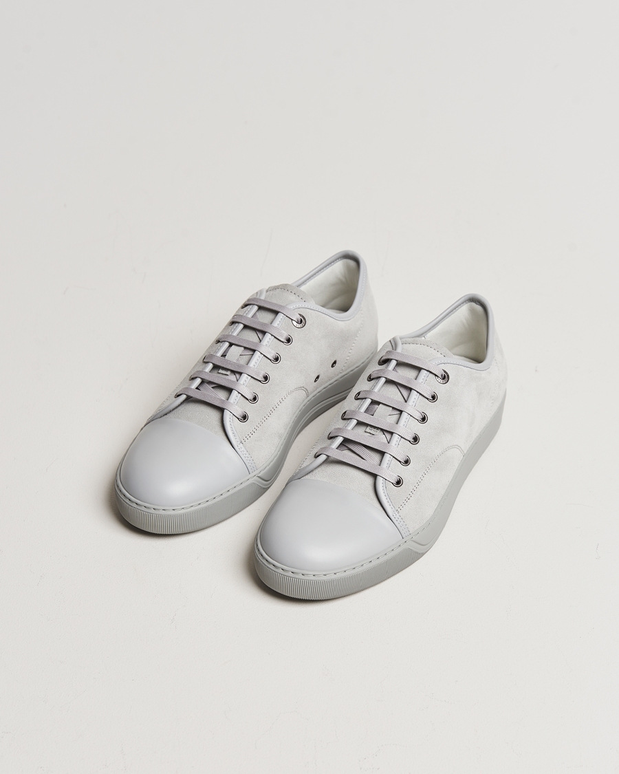 Herren | Lanvin | Lanvin | Nappa Cap Toe Sneaker Light Grey
