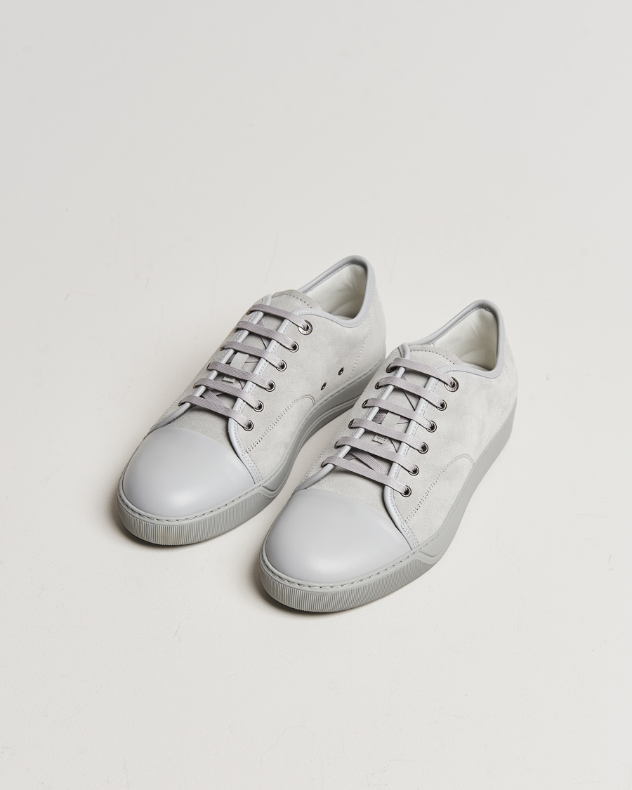 Herren | Lanvin Nappa Cap Toe Sneaker Light Grey | Lanvin | Nappa Cap Toe Sneaker Light Grey