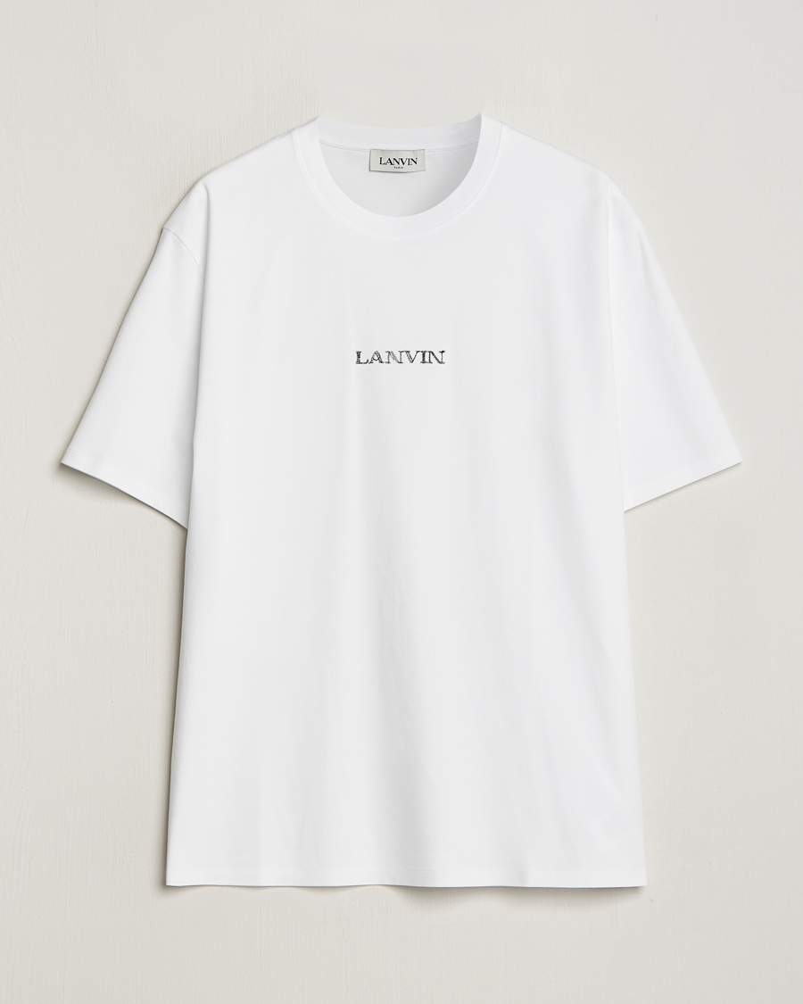 Herren | T-Shirts | Lanvin | Embroidered Logo T-Shirt White