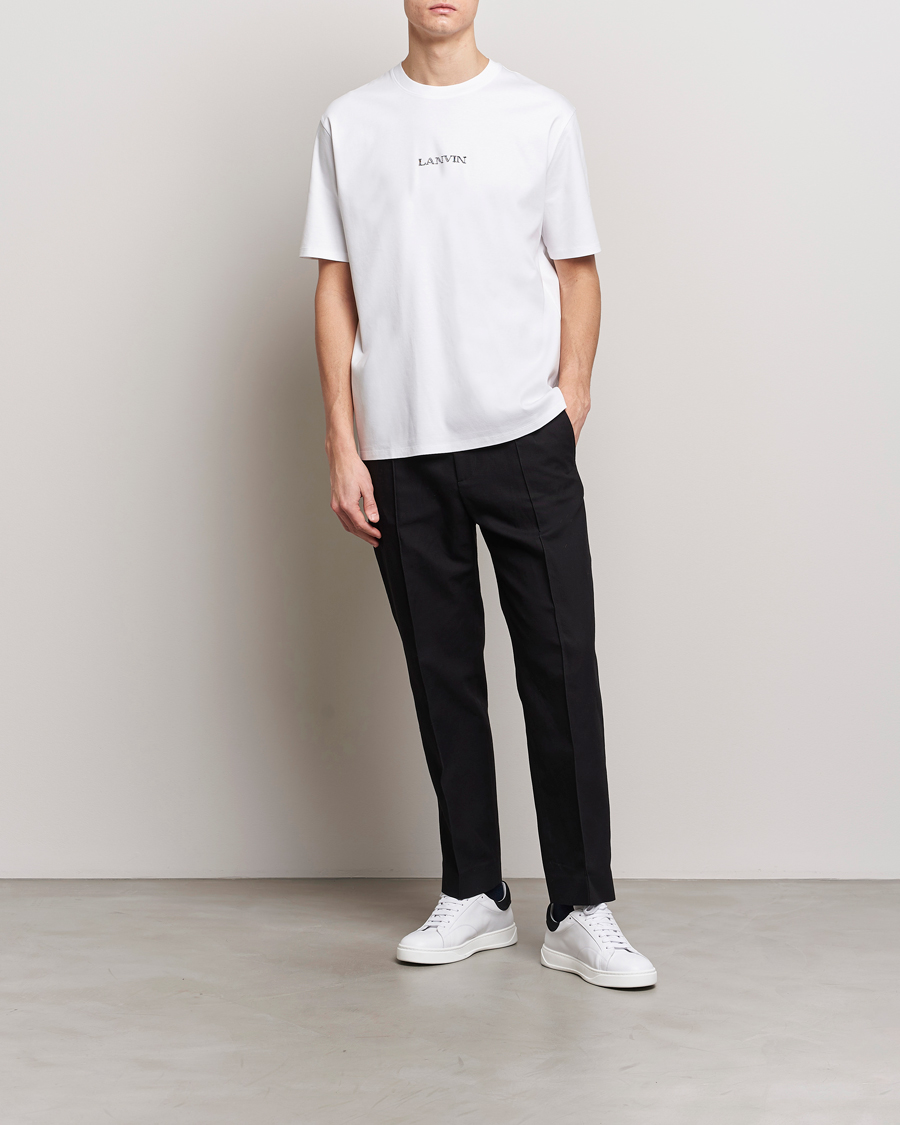 Herren | T-Shirts | Lanvin | Embroidered Logo T-Shirt White