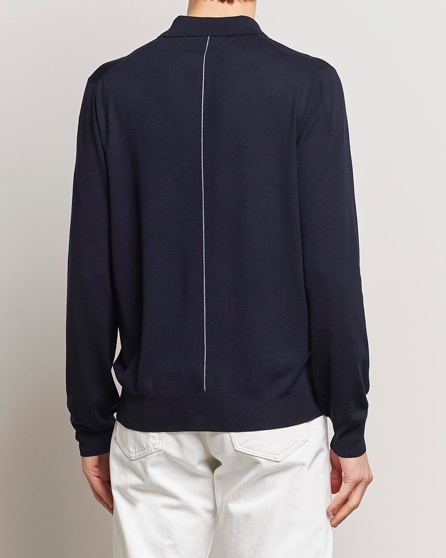 Herren | Pullover | Lanvin | Merino Wool Knitted Polo Thunder