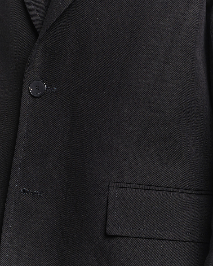 Herren | Sakkos | Lanvin | Deconstructed Cotton/Linen Blazer Black