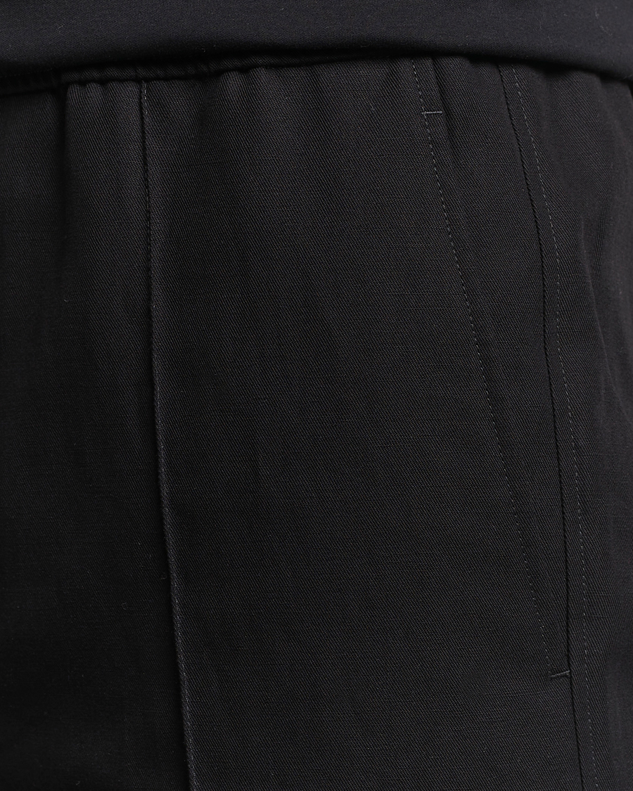 Herren | Hosen | Lanvin | Cotton/Linen Drawstring Trousers Black